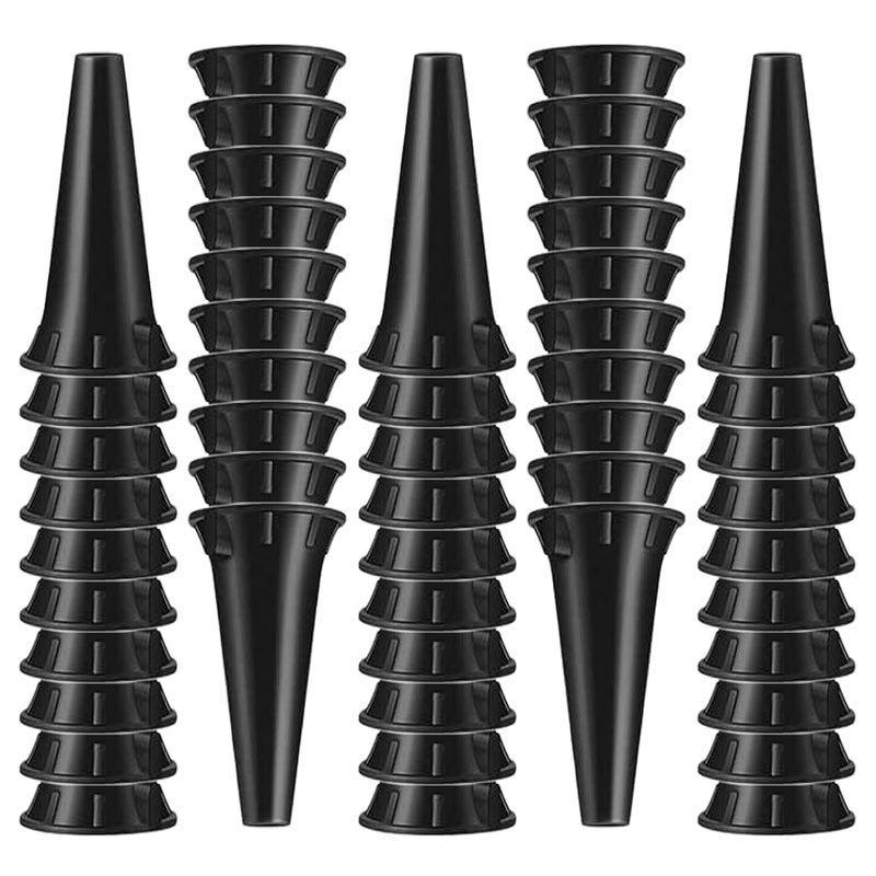 ABECIOUS Diagnostic Otoscope Covers – Pack of 50 | Universal, High-Quality Disposable Plastic Ear Otoscope Specula Tips 2.5mm & 3.5mm (25 Piece of Each Size) for Adults & Children - Image 1